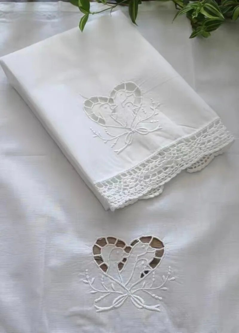 49X33.5cm White 100% Cotton Handmade Fine Crochet+hand Embroidered Face Towel/sofa Arm Towel/multi-purpose Cover Towel - view 2