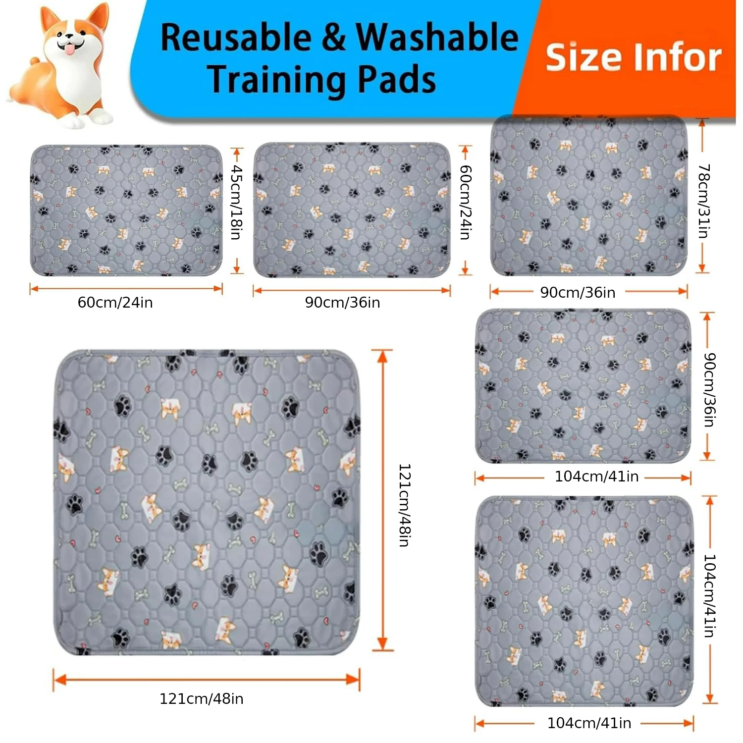 1PC Pet Mat - Thickened and Reusable Pet Urine Isolation Bed Mat, Strong Absorption and Anti-Slip Designed, Machine Washable