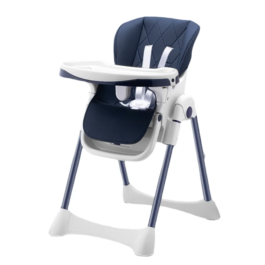 Aolan Adjustment Plastic Comfortable folding Baby High Chair Kids' Feeding Chairs Push Foldable sitting For Children Eating