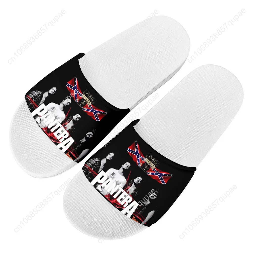 Pantera Metal Band Slippers Home Water Shoes Rock Band Men Women Teenagers Beach Pool Sandals High Quality Custom Summer Slipper 3