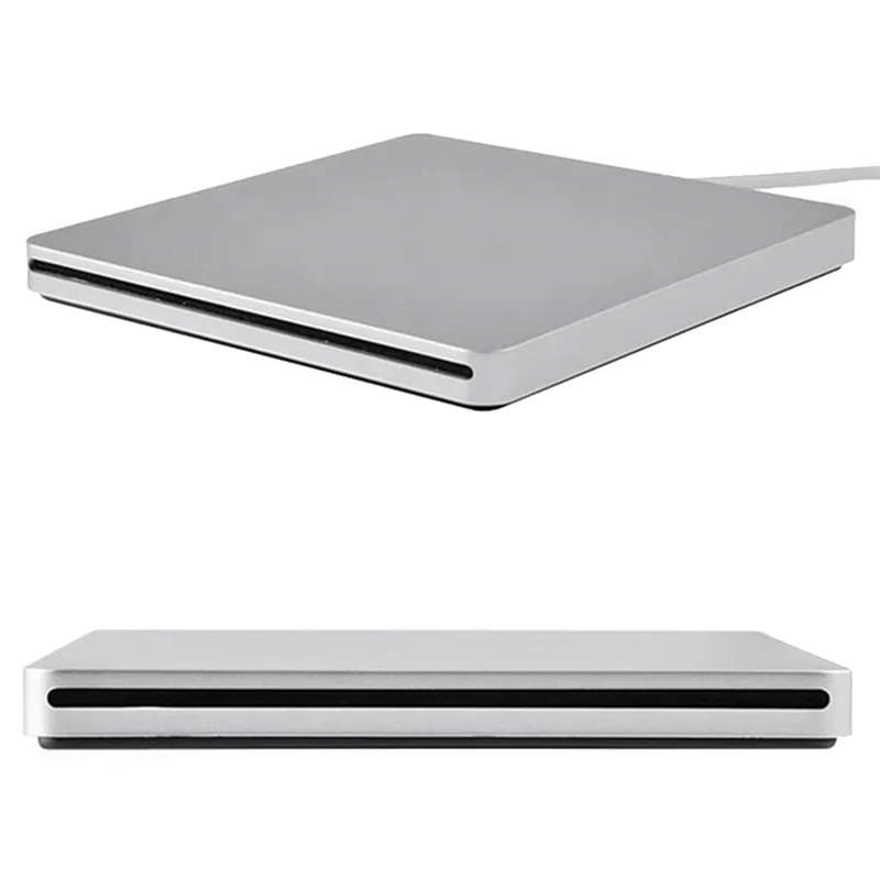 ABJG-Unidad de DVD externa USB 2.0 portátil CD DVD +/-RW Unidad grabadora de DVD para computadora portátil Pro Air