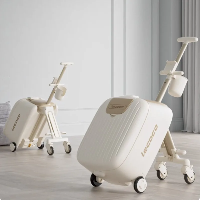 

Дорожный чемодан для детей, переноска для малышей, переноска для езды на багаже, съемный чемодан на колесиках 2-в-1, чемодан-коляска