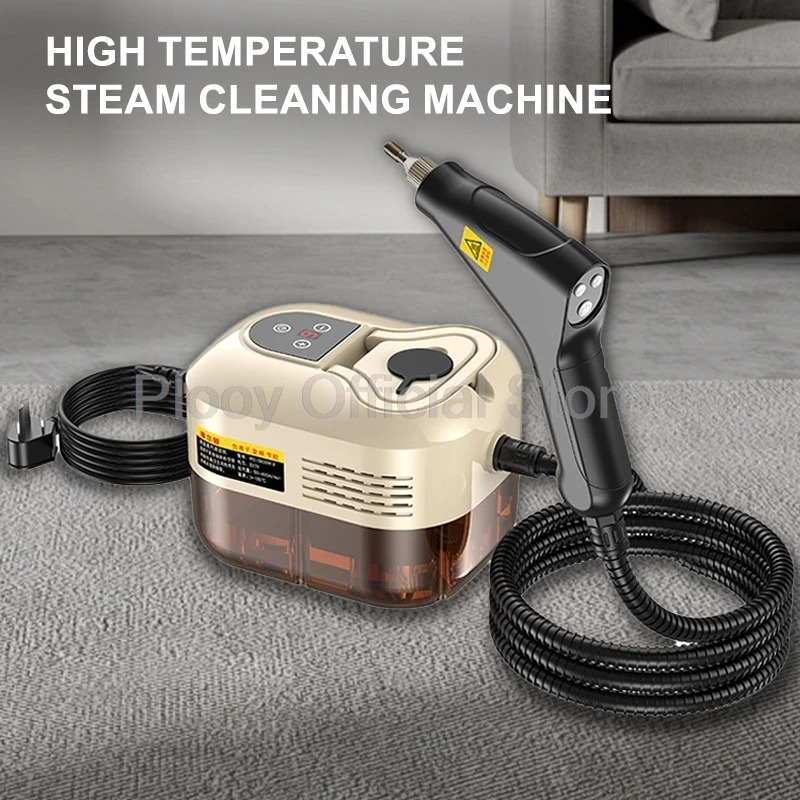 110/220V 1500W High-Power Portable Steam Cleaner with 15s Quick Warm-Up, Pressure Washer Handheld Car Washer Machine for Home