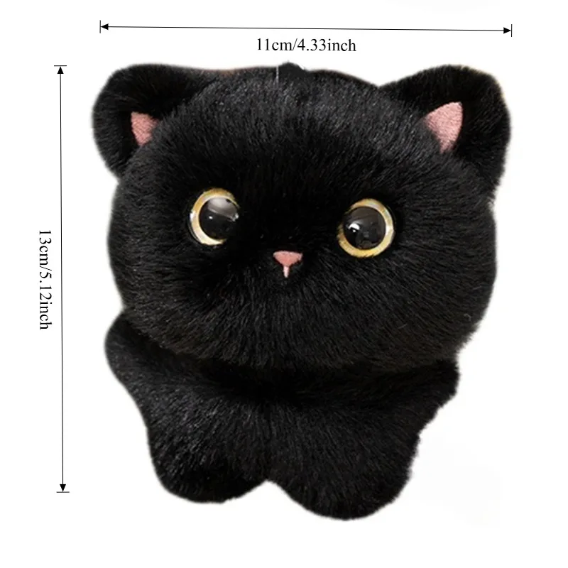 LLavero de peluche de dibujos animados, juguetes de peluche de atracción magnética desmontable, muñeco de peluche de elefante vívido, colgante para mochila, decoración del hogar