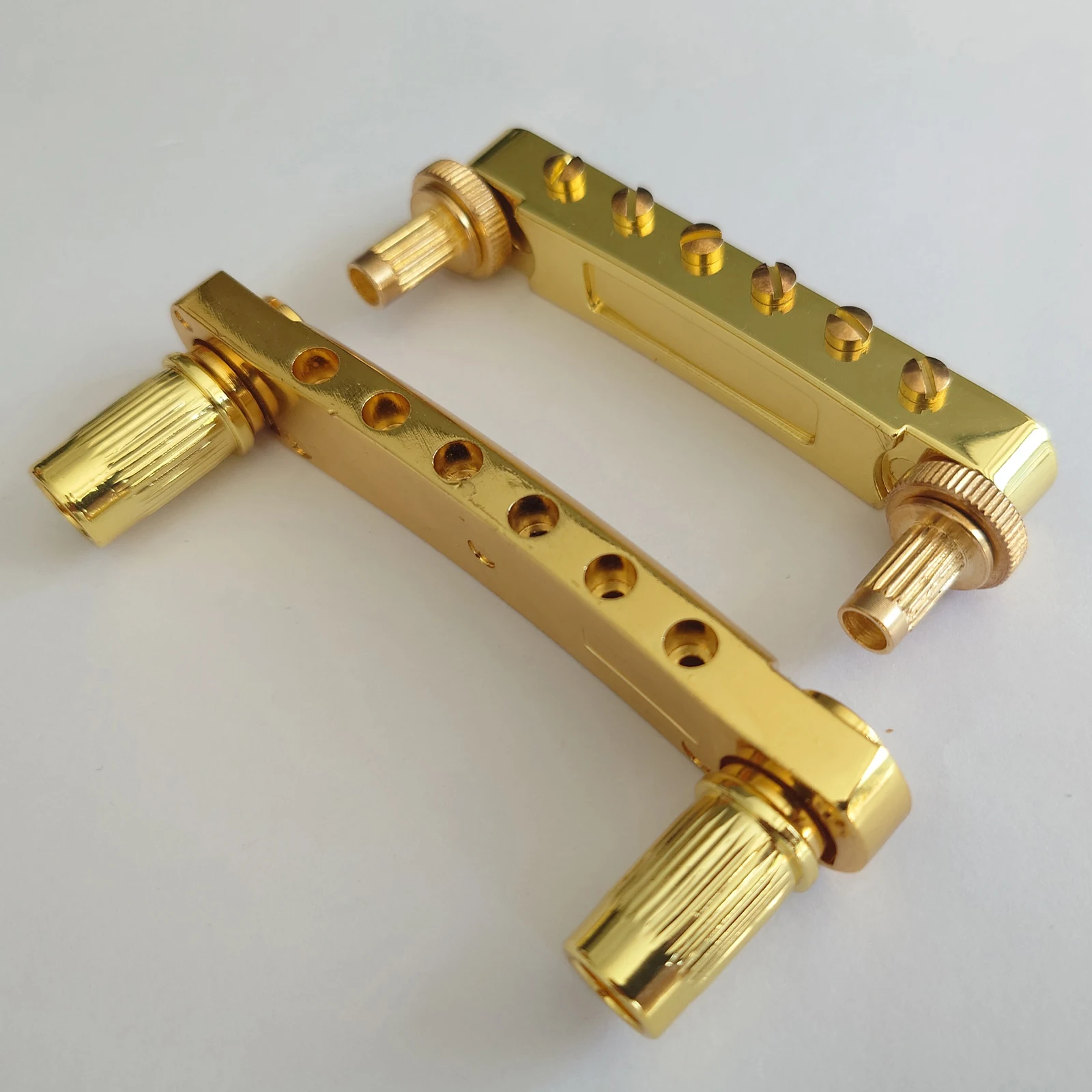 Tune-O-Matic Guitar Fixed Saddle Bridge Tailpiece 1 Set Gold for ABR-1 LP SG Electric guitars Replacement parts