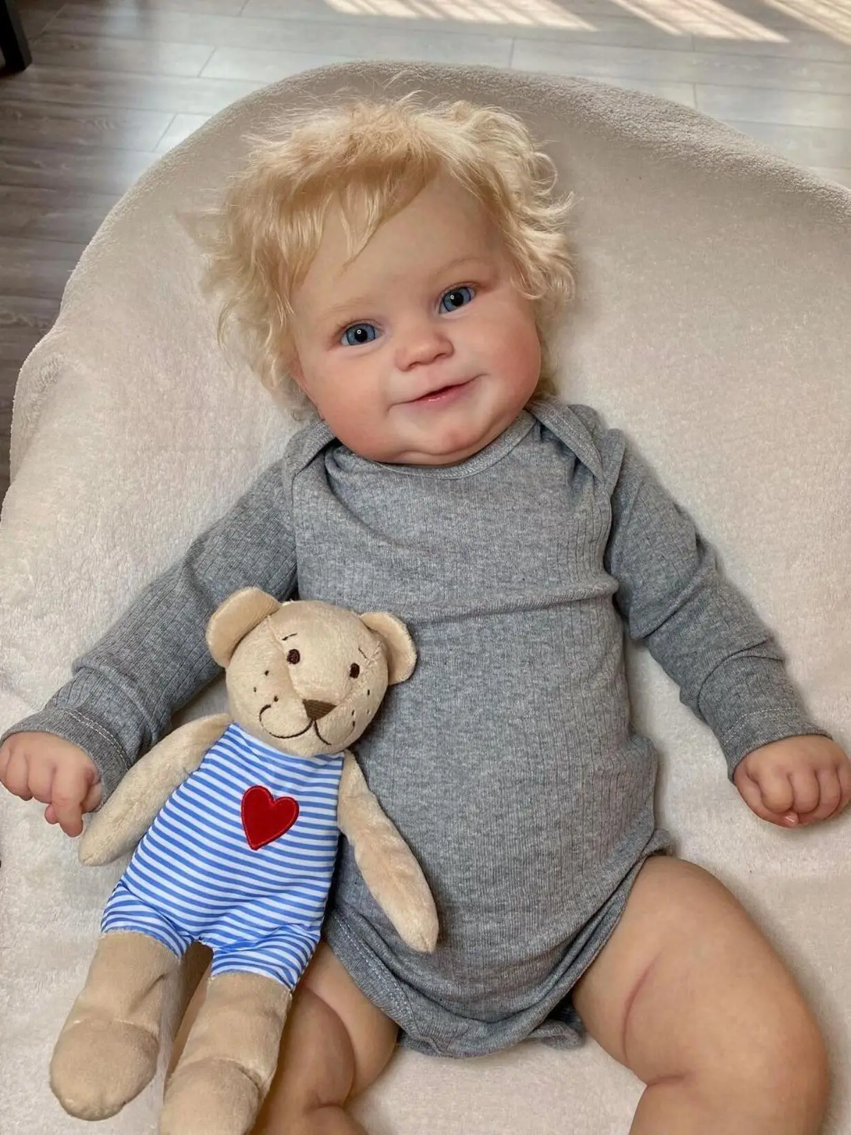 

50/60CM 3D-Paint Skin Soft Silicone Reborn Baby Maddie Boy Girl Realistic Toddler Art Doll With Vascular Vein Dress Up Toys