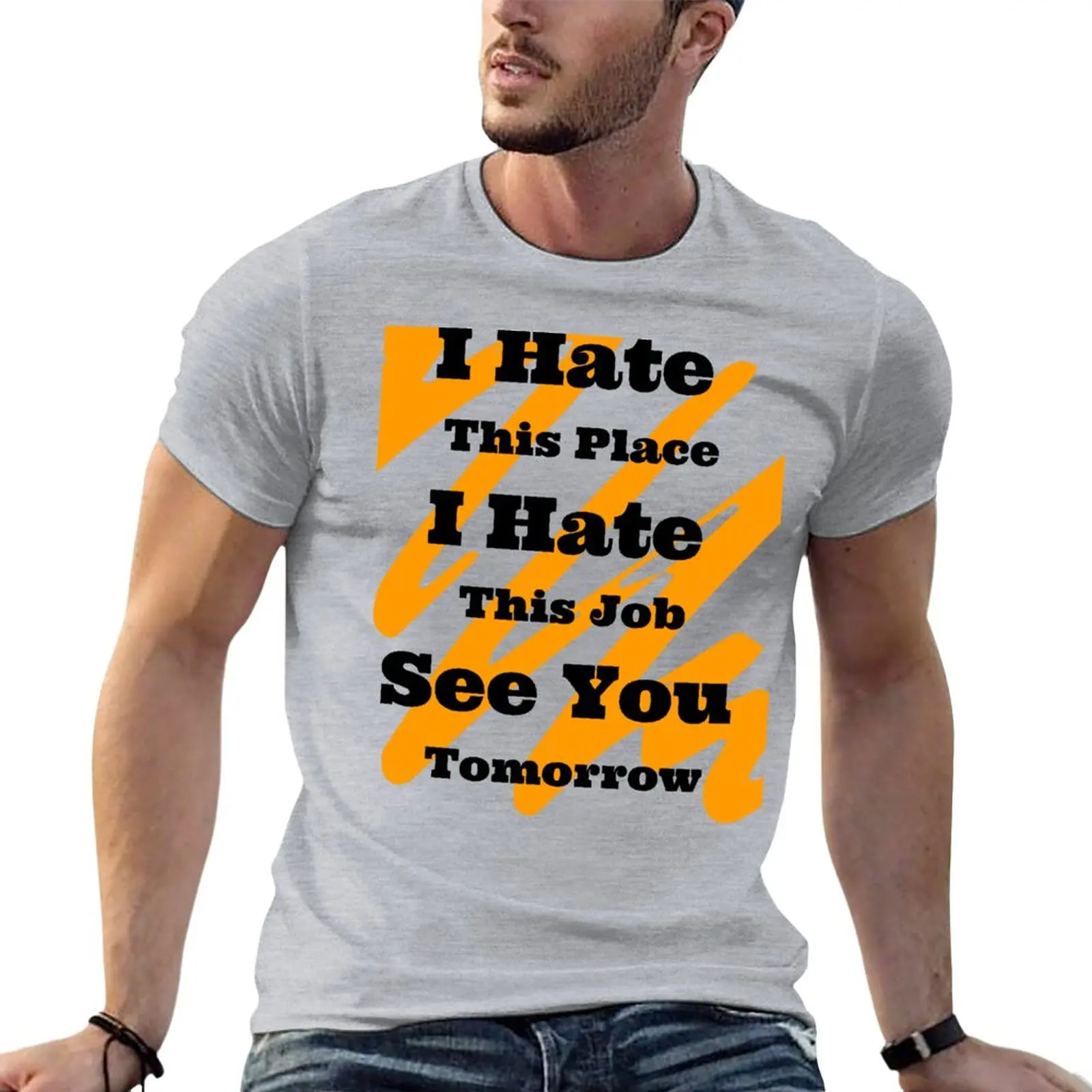 Amazon Employee T-Shirt anime clothes tops blanks summer tops t shirt men