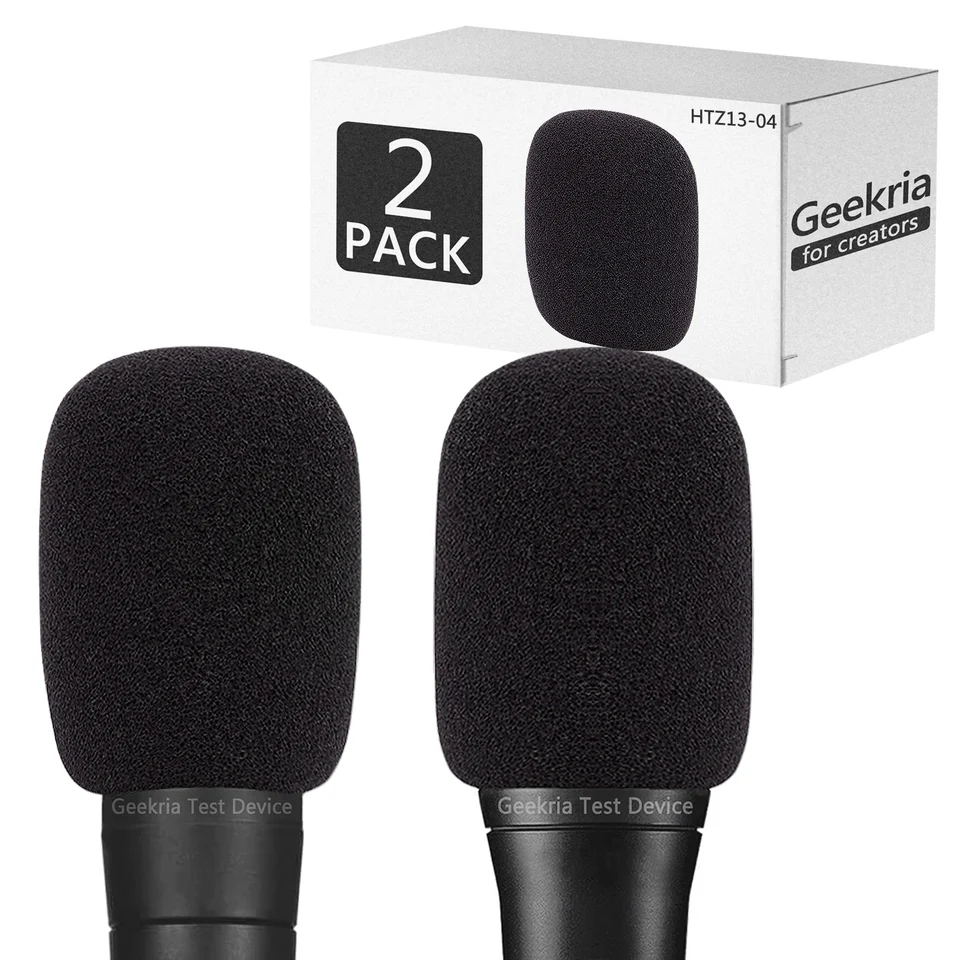 Geekria-喫煙者向けフォームウィンドスクリーン、shure mv7、sm58lc