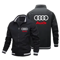 2024 neue Trendy Audi männer Jacke Windjacke Casual Hohe Qualität Übergroßen Motorrad Racing Jacke Herbst Winter Mantel