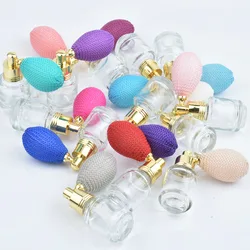 10pcs/lot 5ml Colorful Airbag Perfume Spray Bottle Gasbag Balloon Fragrance Bottle Atomizer Glass Essential Oil Bottles