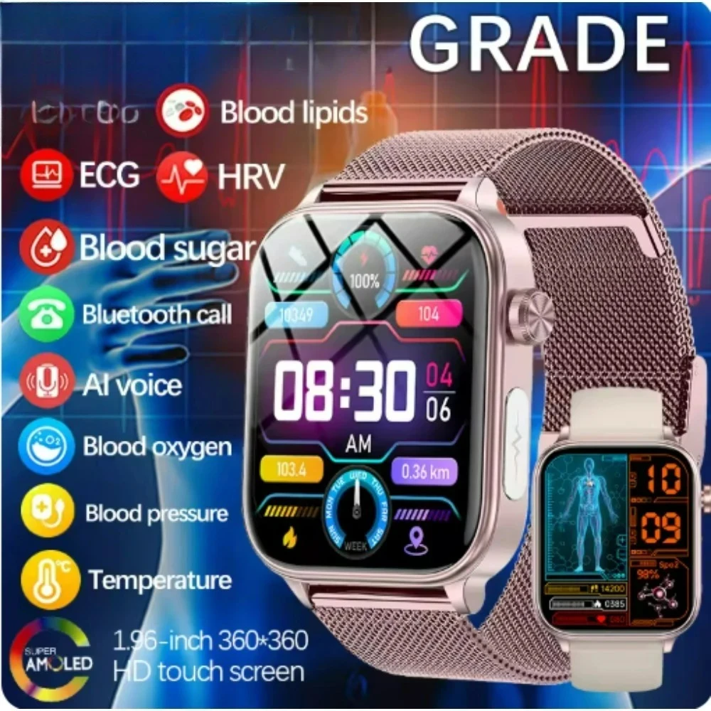 Global Version XIAOMI Redmi Watch 5 ECG+PPG Fat Uric Acid Health Smartwatch Women Heart Rate Pressure Bluetooth Call Smart Watch