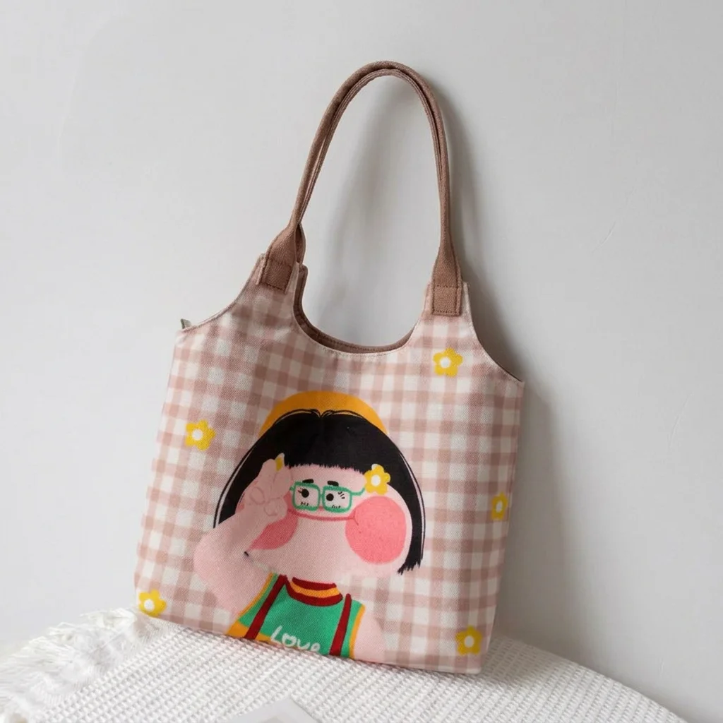 

Daily Use Handbag Large Capacity Macaron Color Handbag Polyester Tote Bag Large Capacity Shoulder Bag For Short Trips