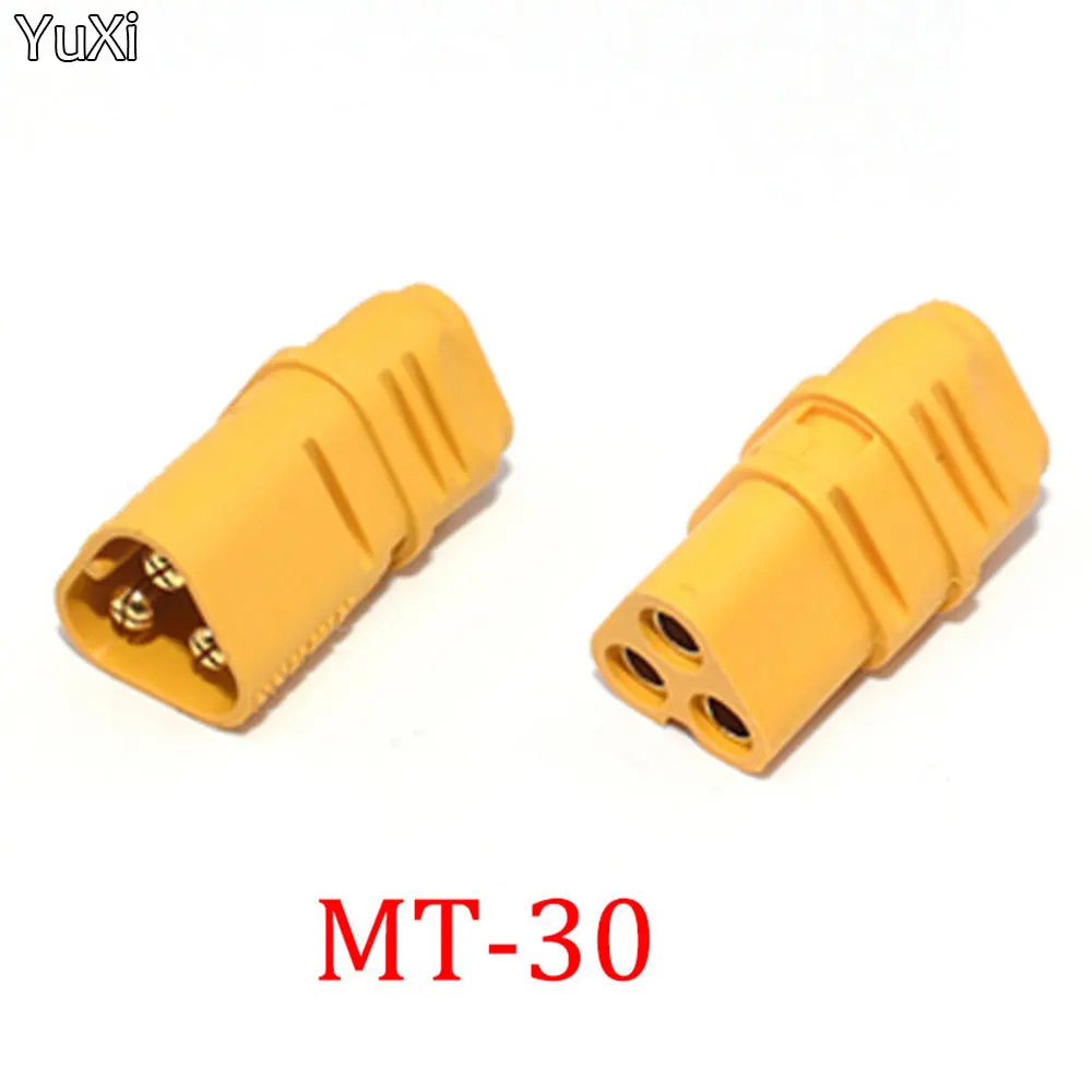 YUXI MT30-F/M Connector Plug Female  Male Gold Plated For RC Lipo Battery Parts Quadcopter Multicopter MT30