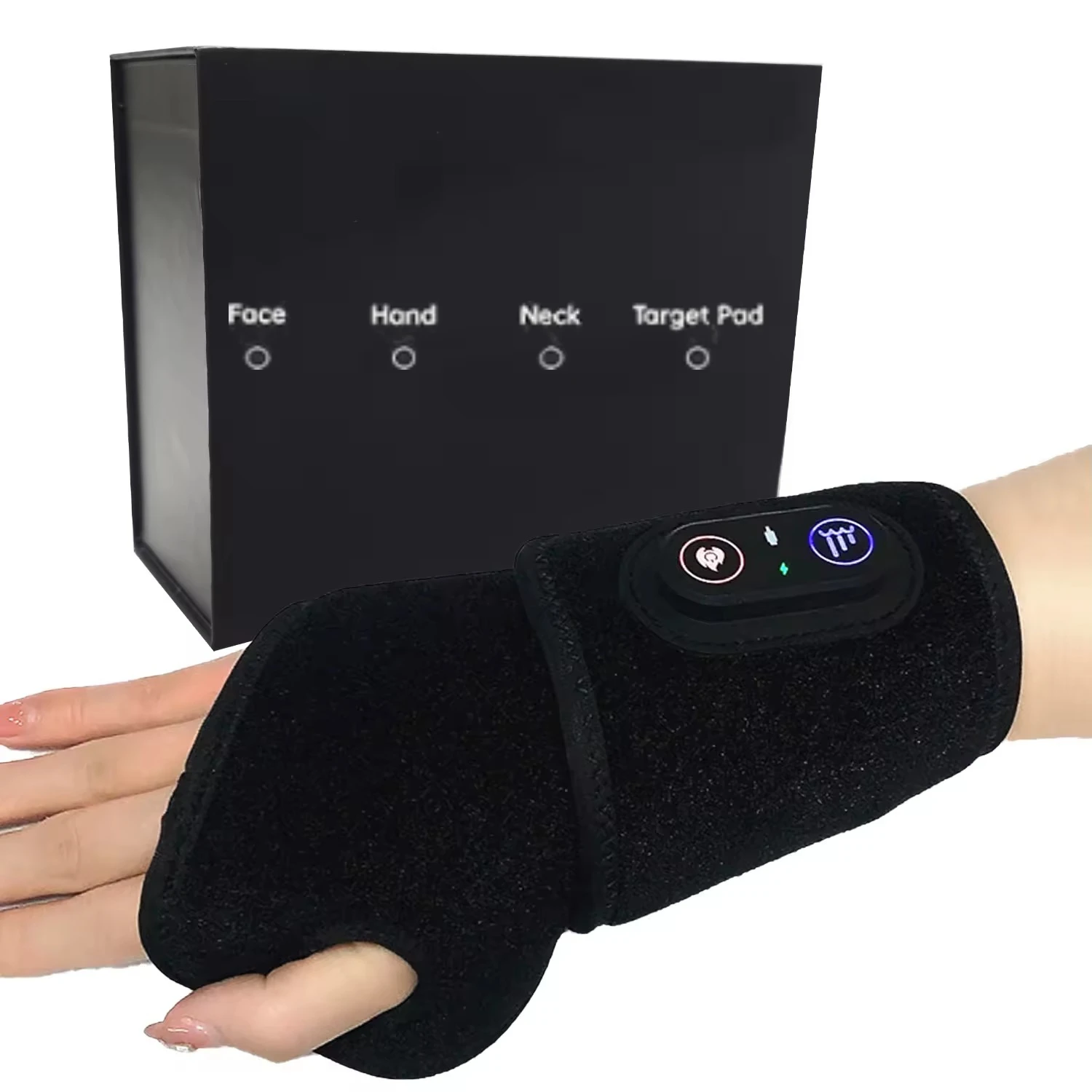 Red Light Therapy Wrist Strap Wireless Rechargeable Relieves Pain Tenosynovitis 660&850 nm Near Infrared & Red Light Therapy Pad