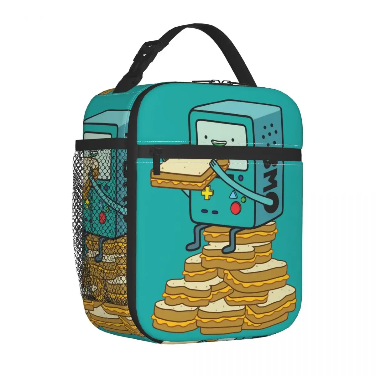 BMO Toast Adventure Times Insulated Lunch Bag Large Lunch Container Cooler Bag Lunch Box Tote Work Travel Food Bag