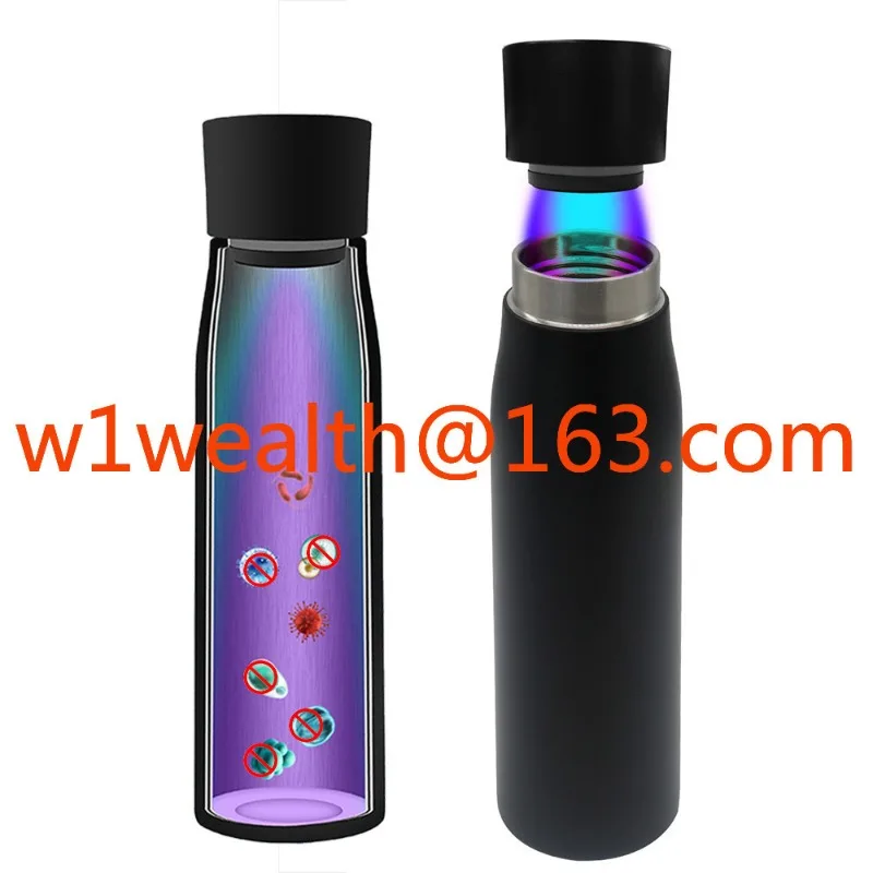 2024 New Style Digital Smart Water Bottle UV Self Cleaning Portable Vacuum Cups Touch Screen Thermos with Temperature