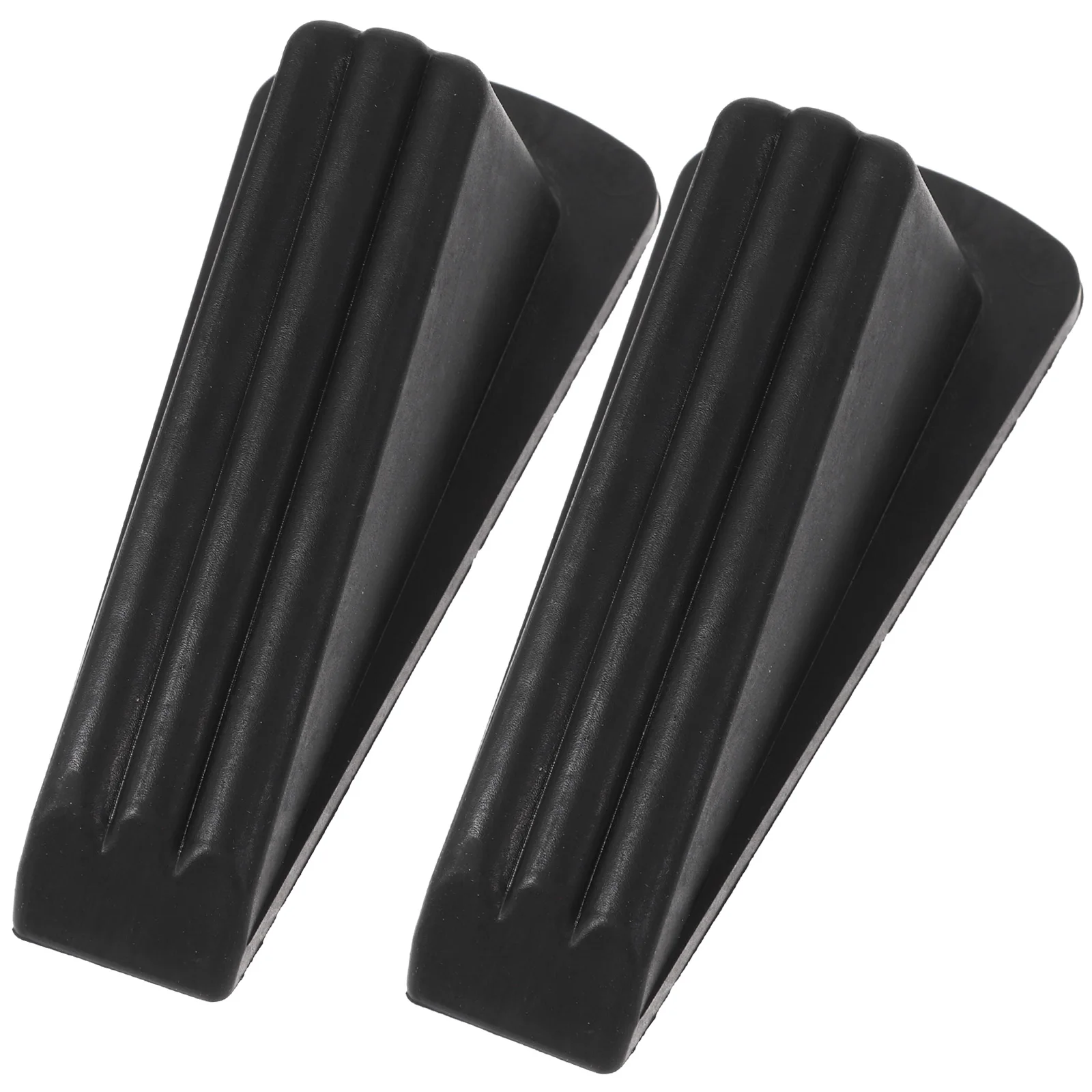 

2pcs Rubber Door Stop Bumper Modern Wall Protector Anti Collision Mute Door Stopper Non Slip Wedge For Concrete Carpet Stone