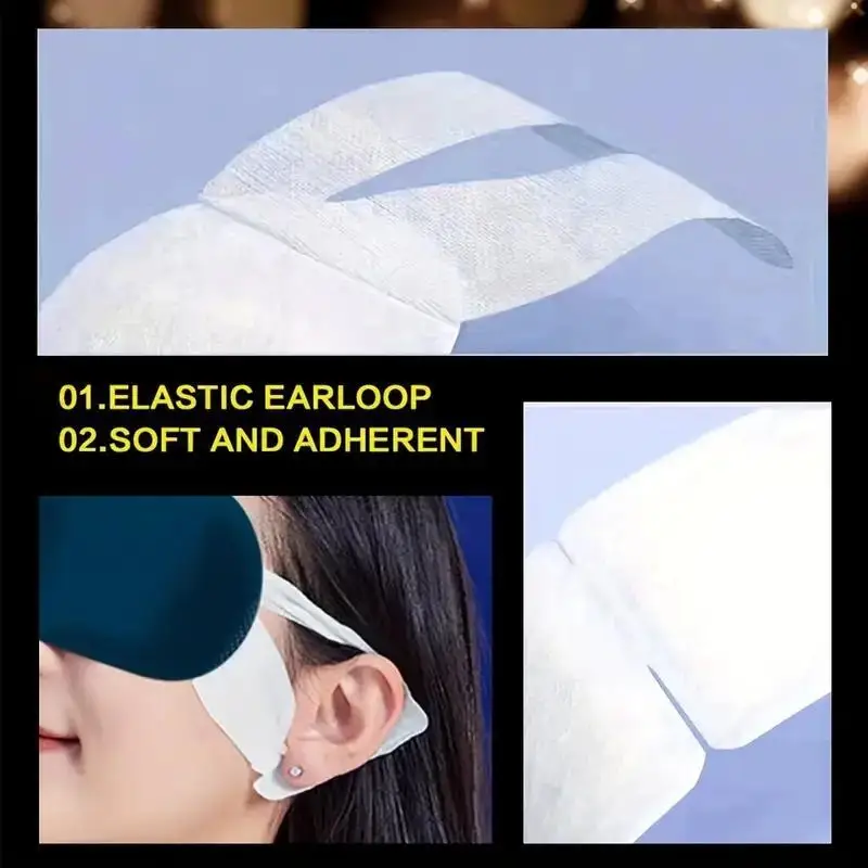 10pcs Lutein Steam Eye Mask Warm Moist Heating AndSoothing For The Eyes Light-Blocking Eye Protection Mask Hot Compress Eye SPA