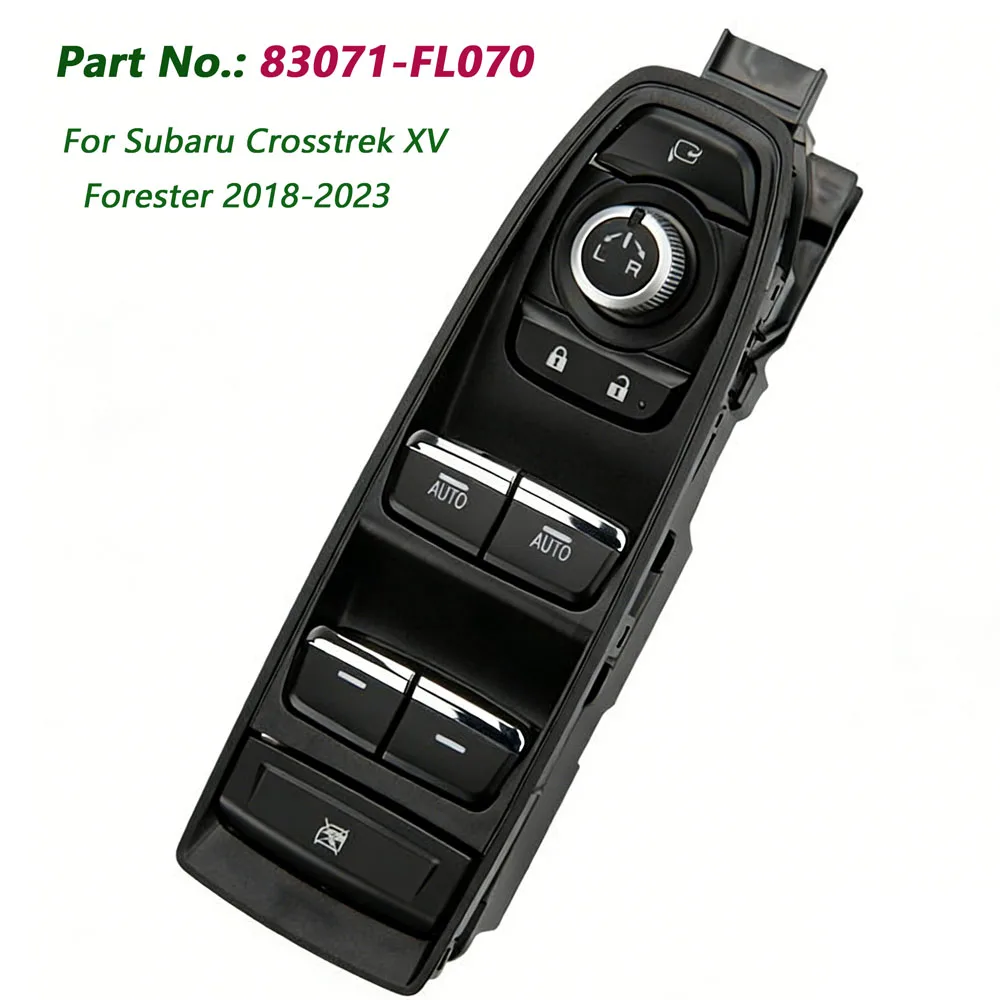 

For Subaru Crosstrek XV Forester 2018-2023 Driver Side Power Window Master Switch 83071-FL010 83071FL010