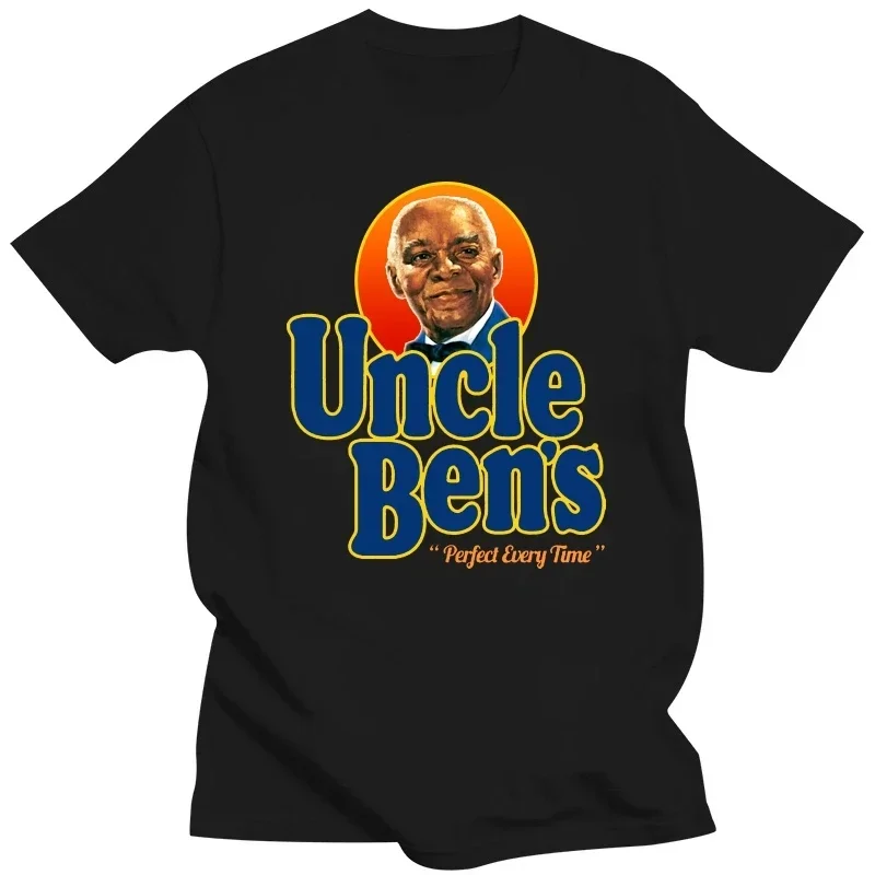 100% Cotton tshirt hombre Printing Short Remember Uncle Ben Rice Food Cooking T-Shirt men clothing  oversized t shirt  harajuku
