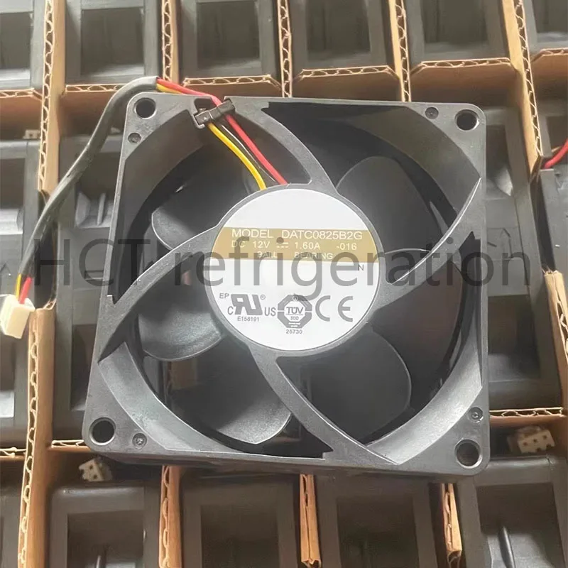 Brand New Original DATC0825B2G 12V 1.60A Three wire high air volume cooling fan