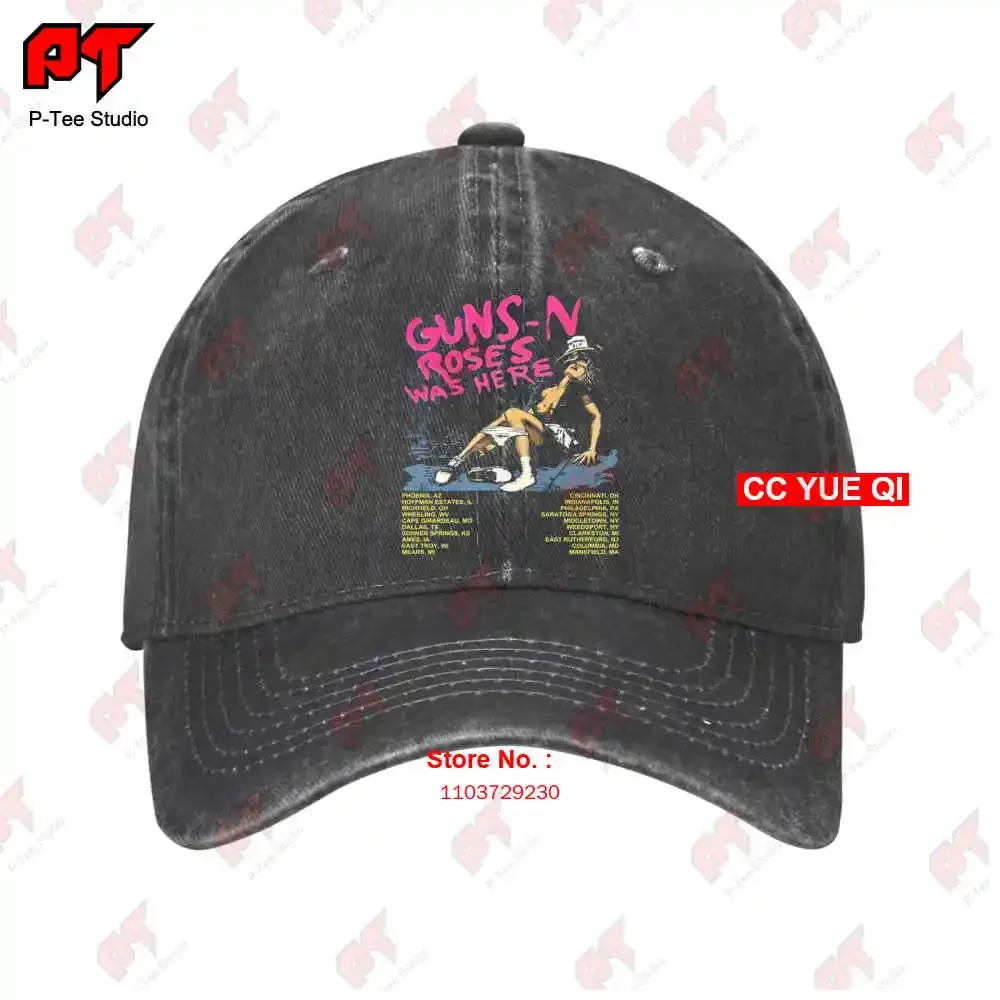 Guns N Roses Was Here Tour 1980 Gorras de béisbol vintage Gorra de camión OKA5