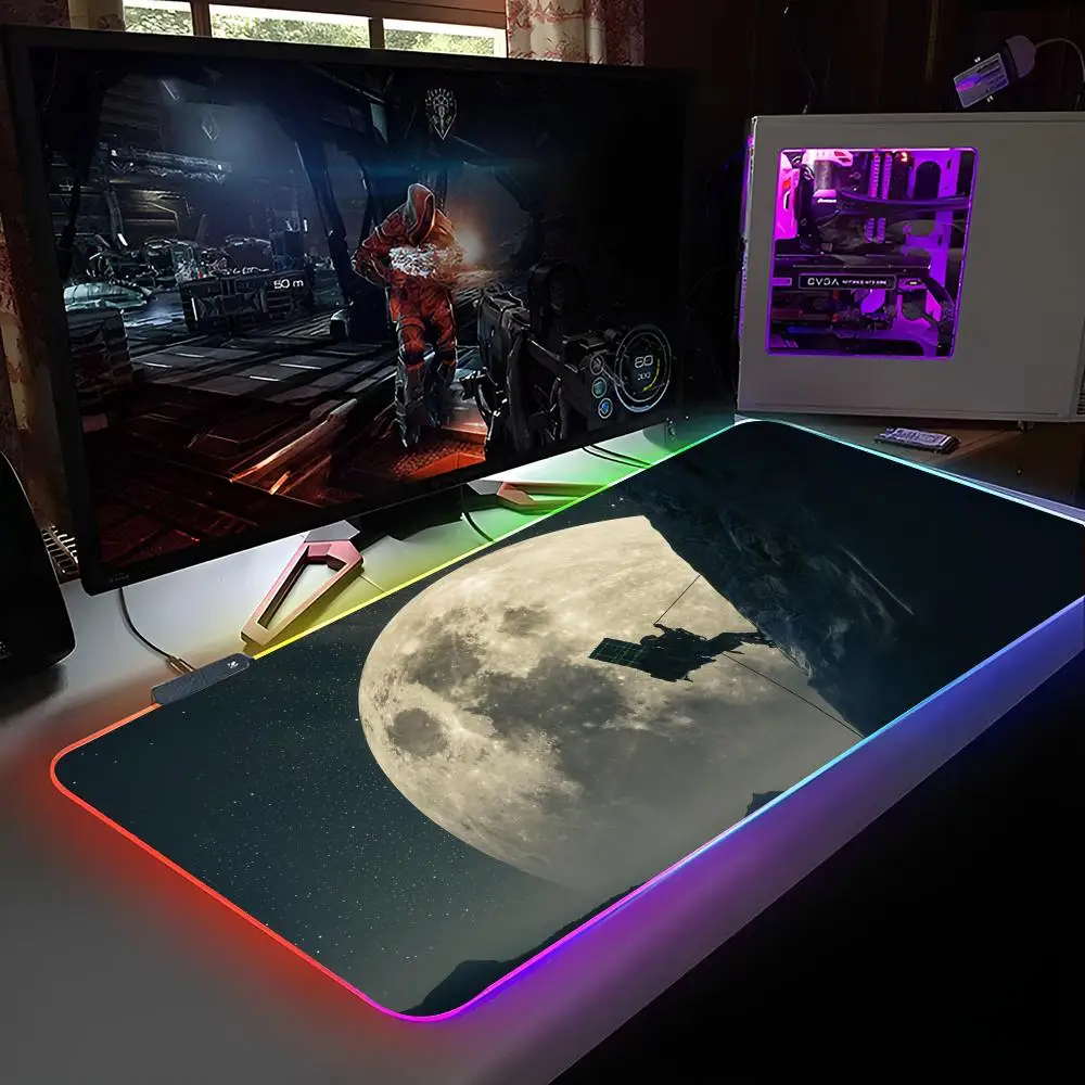 لوحة ماوس Death Stranding 2 RGB بإضاءة خلفية، لوحة ماوس للكمبيوتر المحمول، ملحقات ألعاب مكتب الكمبيوتر المحمول #6