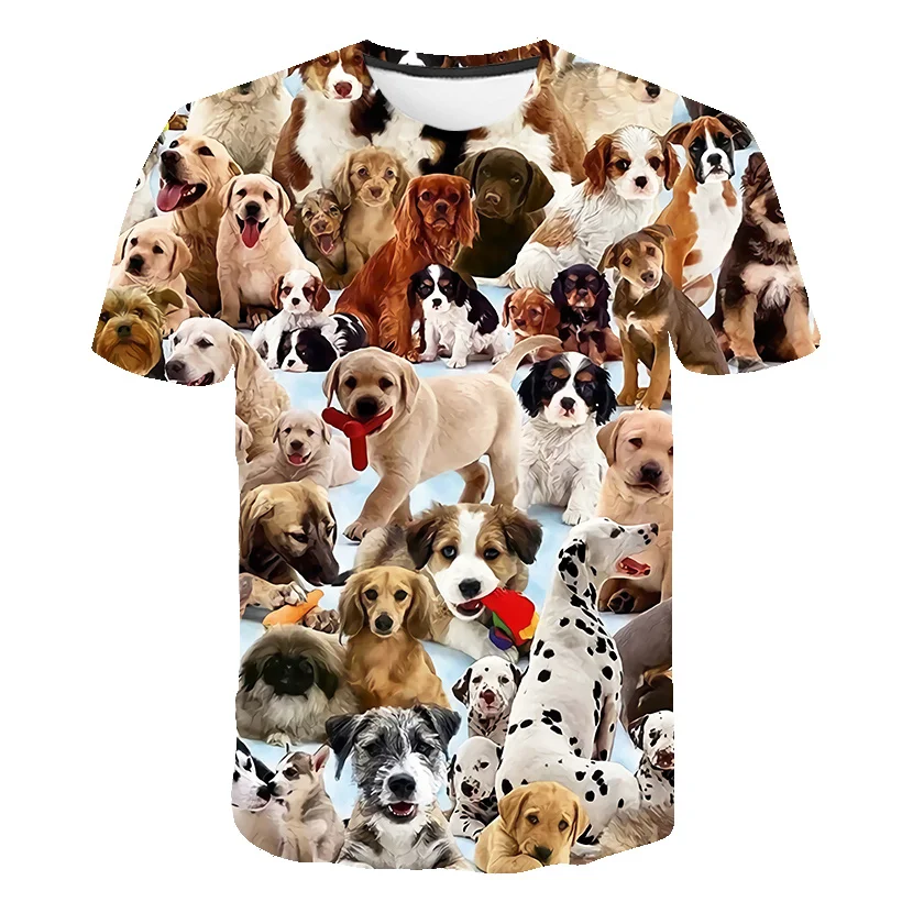 

Summer Dogs Children T-Shirts Kawaii T Shirt Anime Cartoon Casual Clothes Kid Girls Boys Short Sleeve Fashion Tops Tees Costume