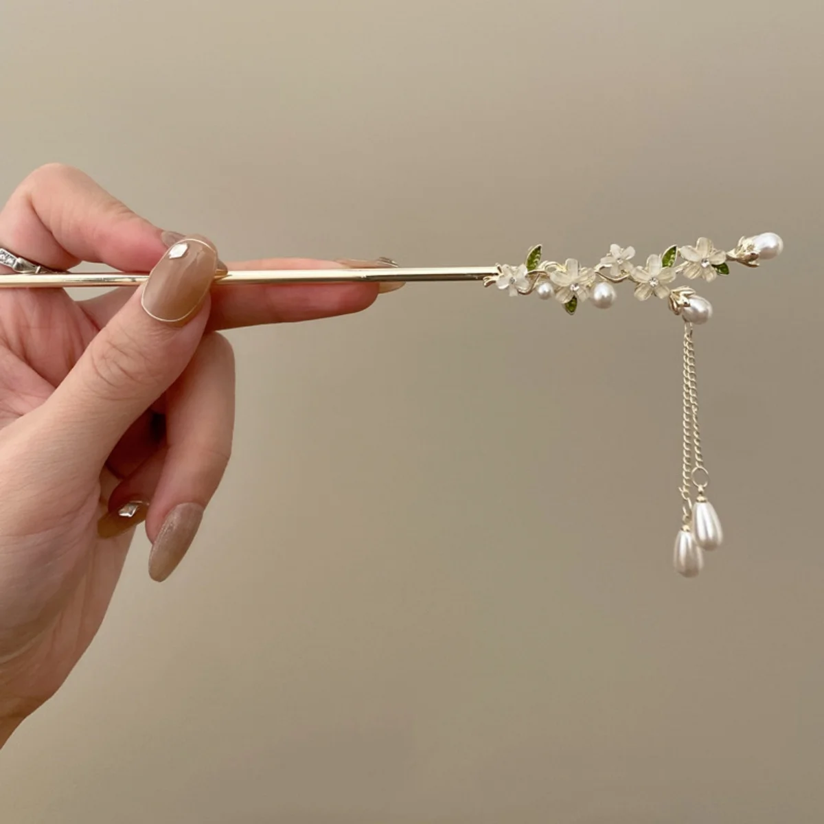 Licht Luxus Blume Haarnadel Für Frauen Chinesischen Stil Floral Schmetterling Quaste Haar Stick Elegante Metall Schmuck Haarnadel Haar Clips – Detail 7