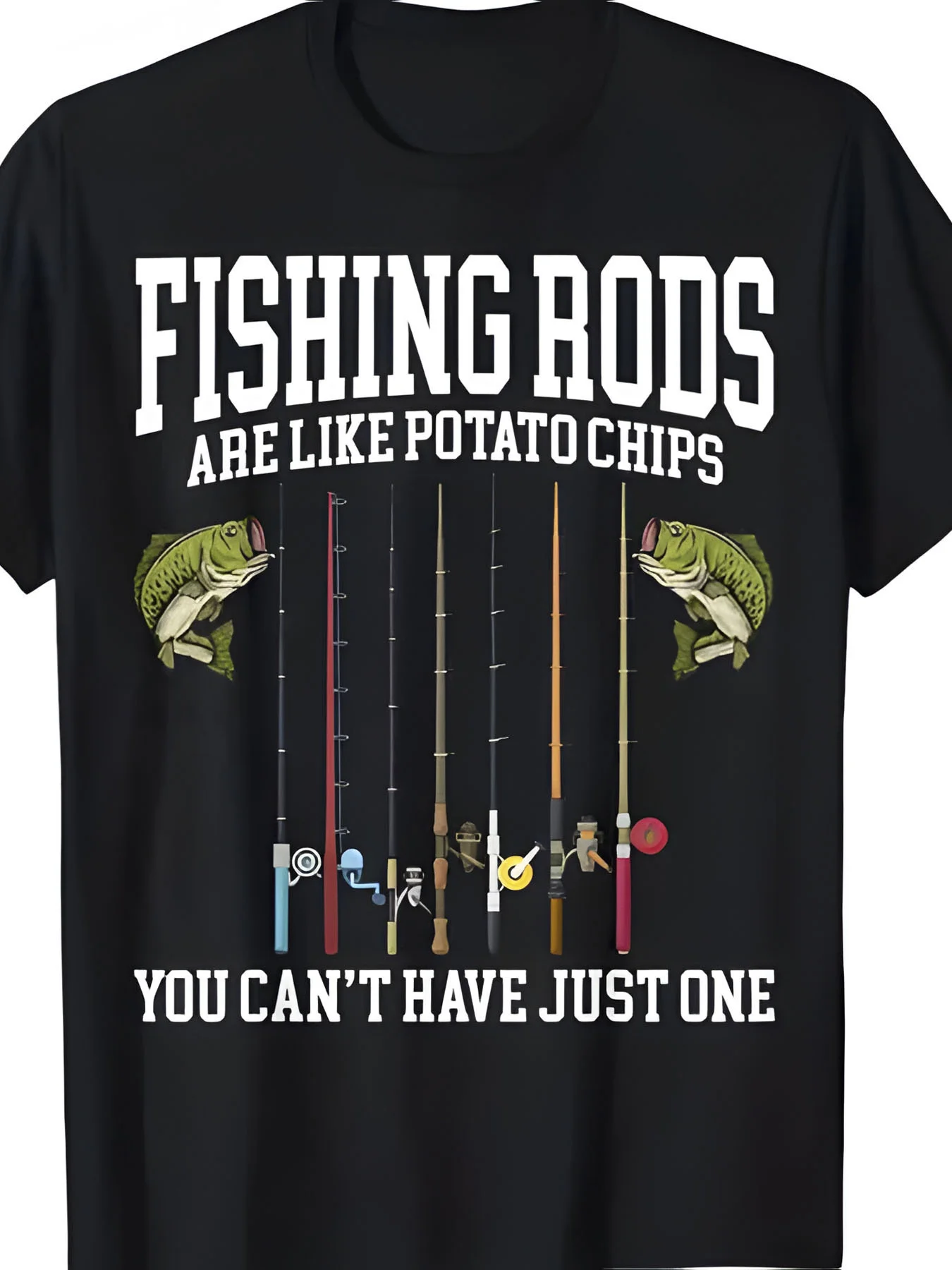 Men's Funny Fishing T‑Shirt With 
