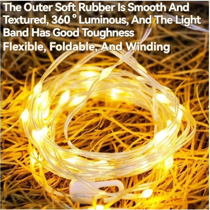 20 Meters Usb Rechargeable Camping Light String Outdoor Tent Light Led Camping Light Atmosphere Camping Light LED Camping Light