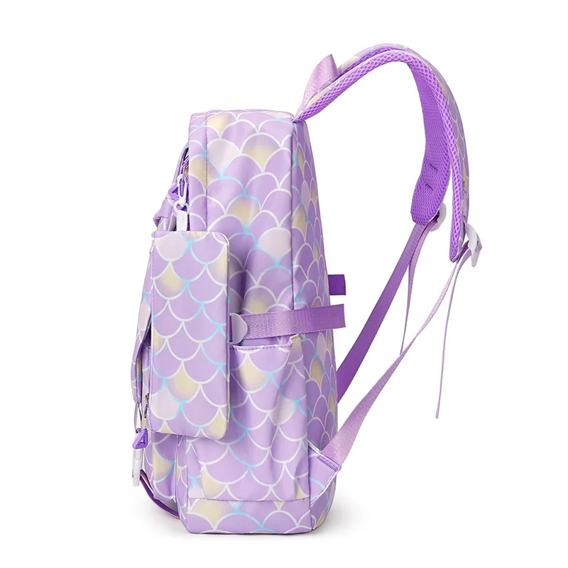 3 ピース/セットカピバラ Mochila キッズバックパック子供スクールバッグ十代の女の子男の子ラップトップバックパック女性旅行 Bagpacks