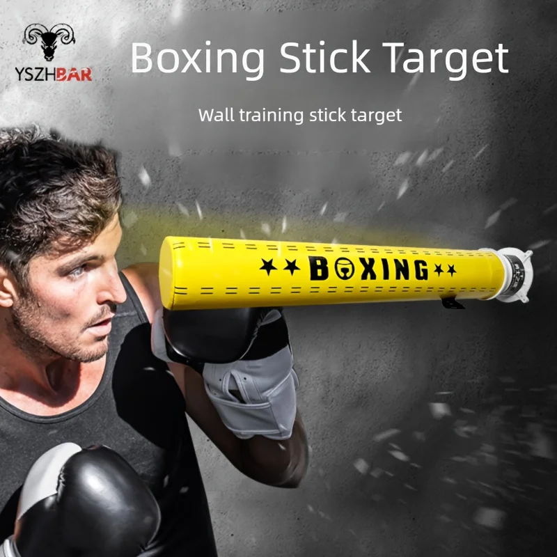 Wall Mounted Boxing Stick Target Reaction Punching Training Precise Fitness Equipment Improve Reflexes For Home Boxing Martial