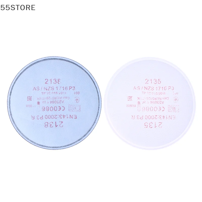 2 قطعة مرشح الجسيمات مع مستوى المضطرب 2135/2138 P3 R مرشح الجسيمات لسلسلة 6800 7502 6200 قناع الغبار التنفس