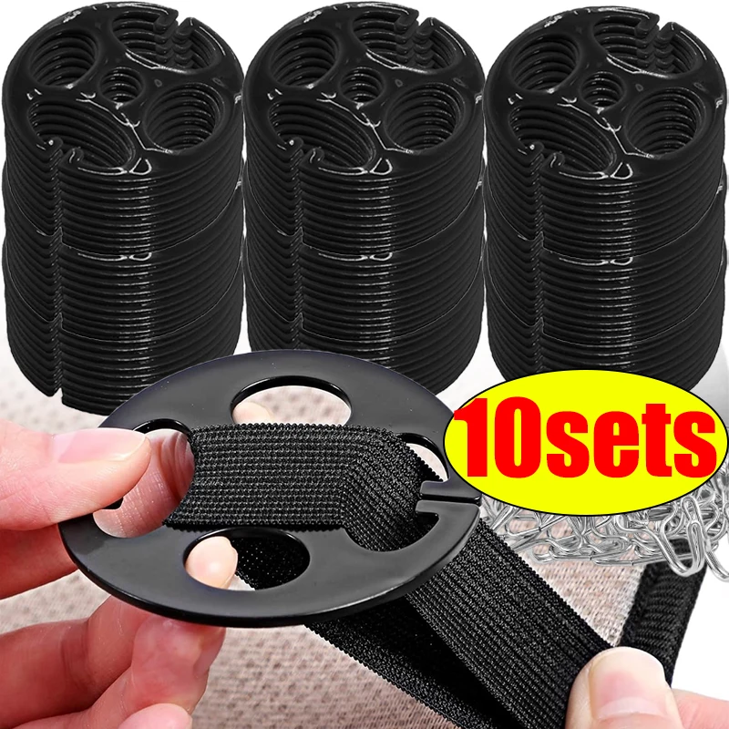10 Sets de Clips de Fijación para Fundas de Asiento de Coche, Ganchos Metálicos Tipo Plum Plate, Sujetadores Antideslizantes para Cojines de Auto, Pieza de Instalación para Coche