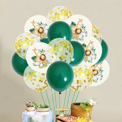 Palloncini in lattice animali della giungla Jungle Safari decorazione per feste di compleanno per bambini Wild One forniture per feste di compleanno Baby Shower Decor