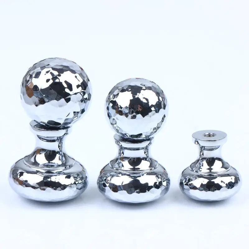 Brass Silver Ball Furniture Pull Handles Hand-forged Hammer Cabinet Handles Door Drawer Knob Kitchen Wardrobe Cupboard Pulls
