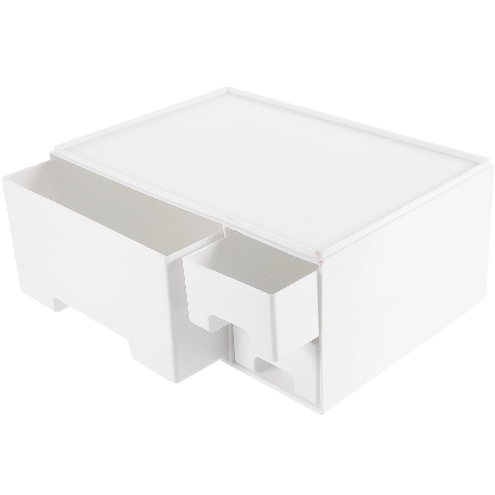 Computer Monitor Riser White Drawer Storage Screen Stand Support Laptop DesktopMonitor Holder Tablet Stand Storage Rack