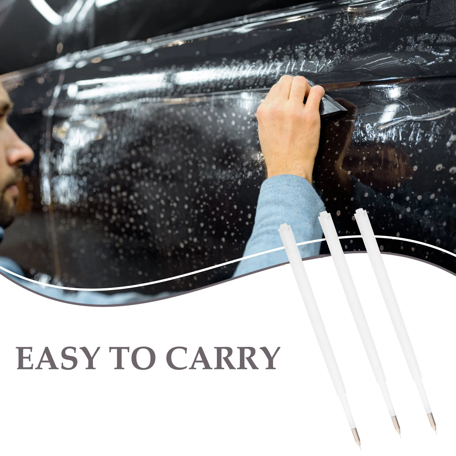 

4Pcs Bubble Release Tool for Car Film Professional Correction Needle Pen Smooth Application Air Release Pen Scratch Protection