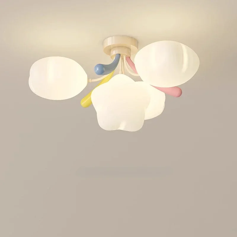 

GHEUVNJ Children's room lamp, master bedroom lamp, modern, simple, cute, warm cartoon star ceiling lamp