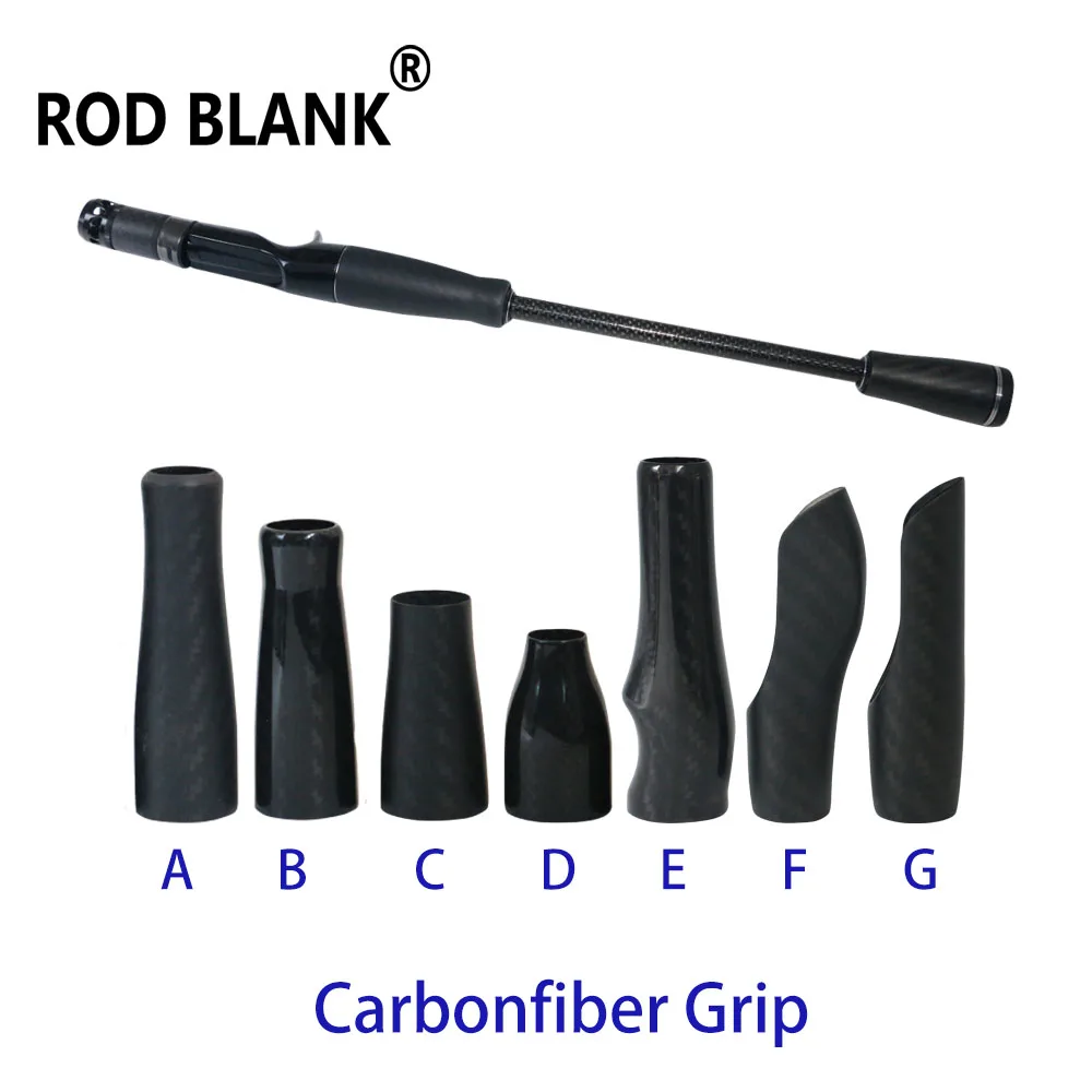 Rod Blank 1Pc 3K Carbon Fiber Grip Lightweight Split Handle Fishing Rod Building  Grip Component Rod DIY Repair Accessories
