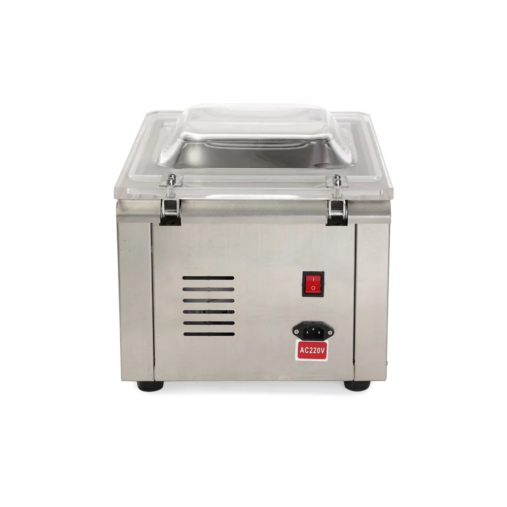 DZ260 Máquina envasadora de sellado al vacío de bolsas de frijoles con fechas y fechas de una sola cámara pequeña de escritorio semiautomática