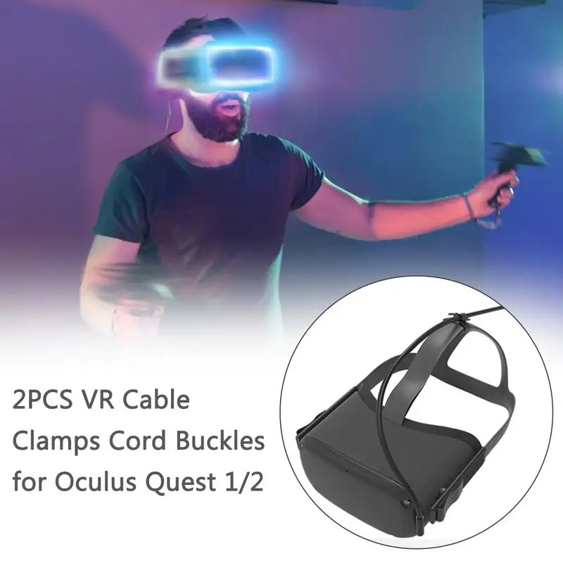 Hebilla de rosca de 2 piezas para Oculus 1/2 Link VR, Cable de auriculares, accesorios de VR, abrazadera de Cable