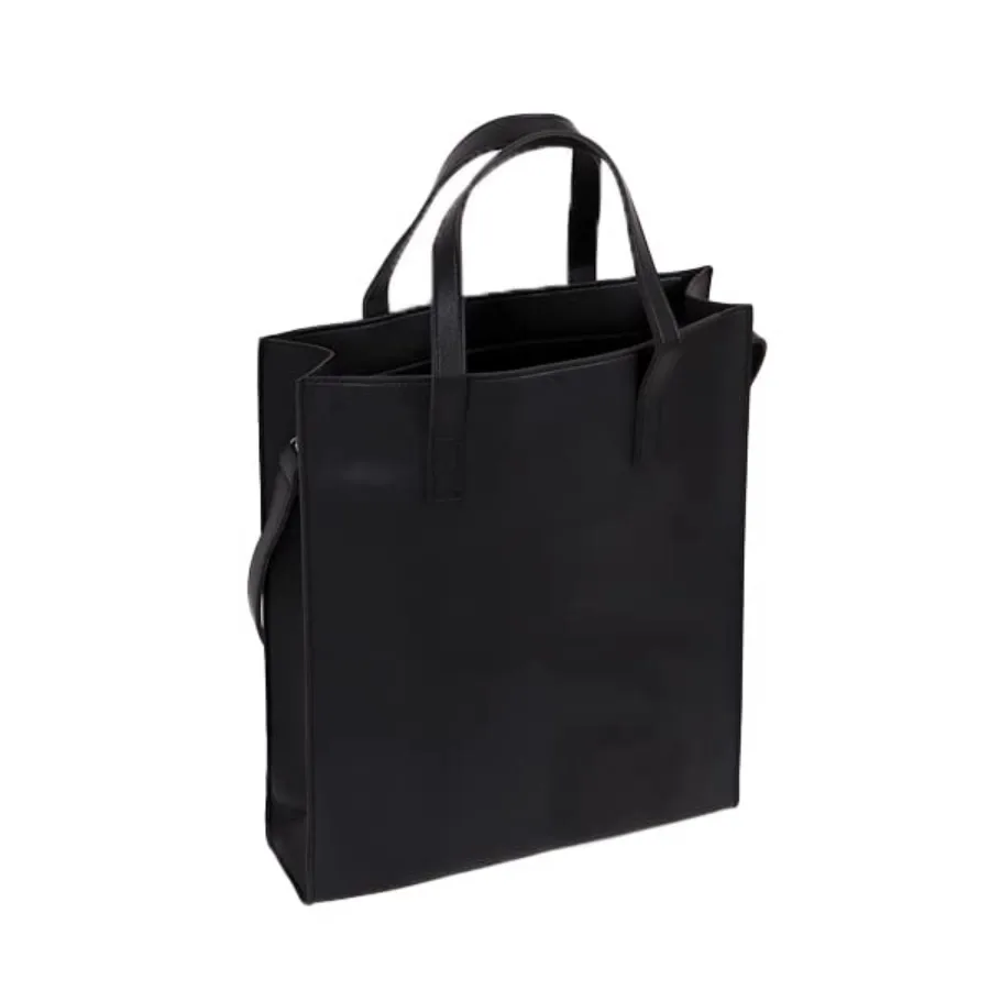 

Messenger Bag for Men and Women - Vegan Leather Square Laptop Bag Fits 16-Inch - Crossbody/Shoulder Bag with Strap