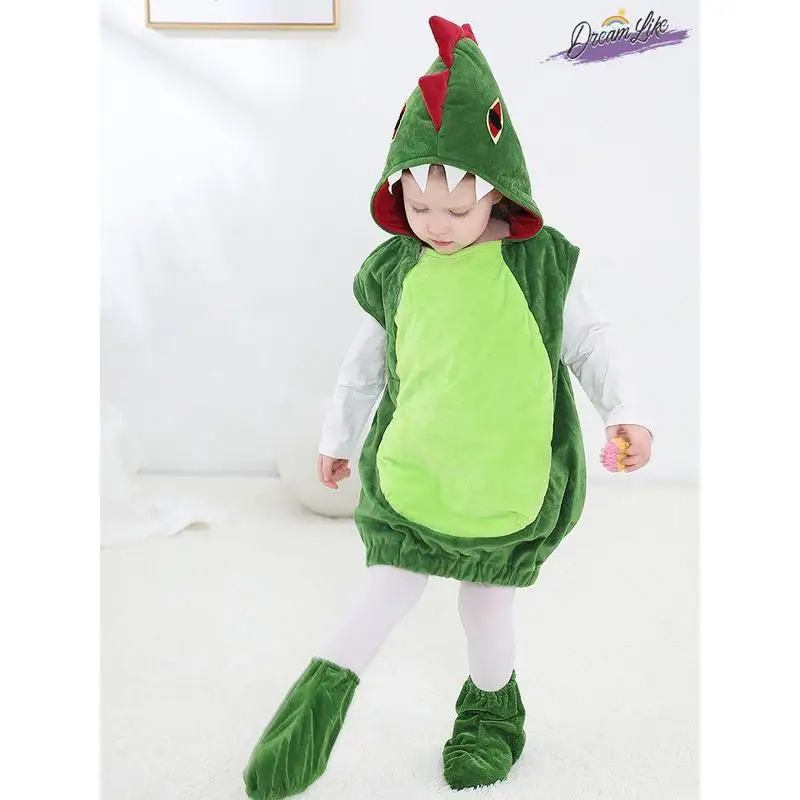 زي أطفال للهالوين على شكل ديناصور، ملابس تنكرية للحفلات التنكرية للأولاد والبنات