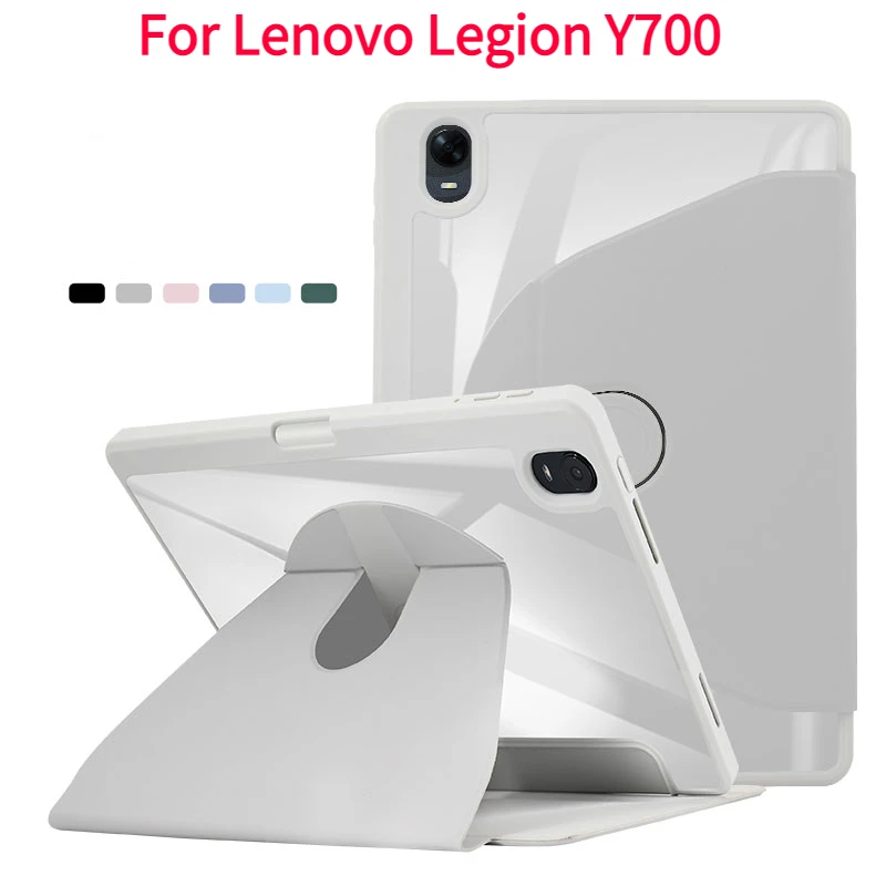 

360 Degree Rotatable Smart Case for for Lenovo Legion Y700 TB-9707F TB-9707N 8.8 Inch with Pencil Holder Casing Cover