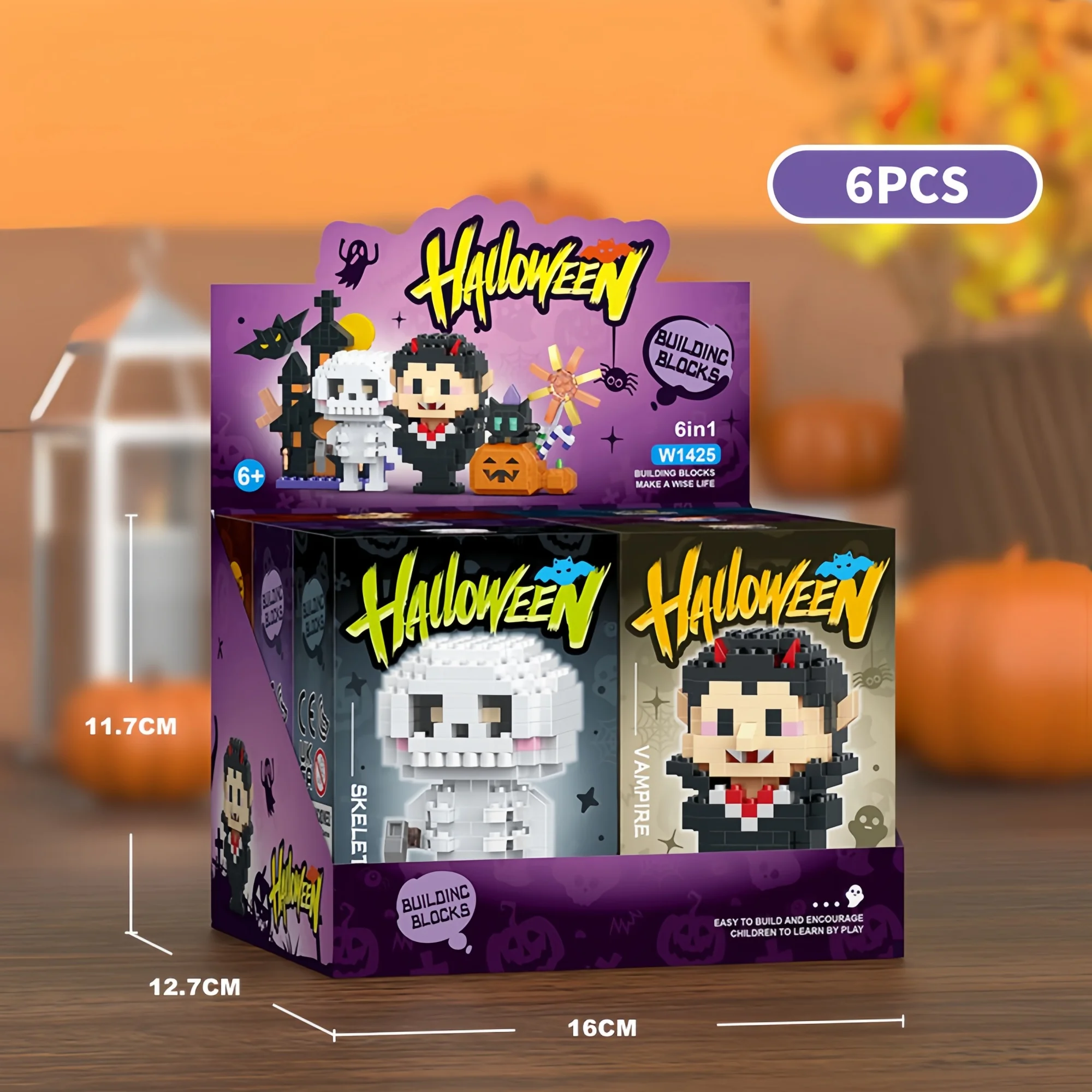 Knew Built Weihnachts bausteine Spielzeug-Spaß Blind Box Spiel Santa, Weihnachts baum, Zug, Rentier-perfektes Geschenk für Kinder – Detail 3