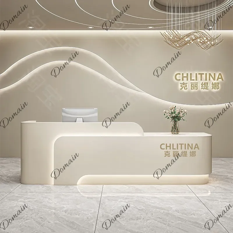 XX Room Decor Beauty Reception Desks Professional Vintage Simple Universal Safe Reception Desks Modern Mostrador Unique Furnitur