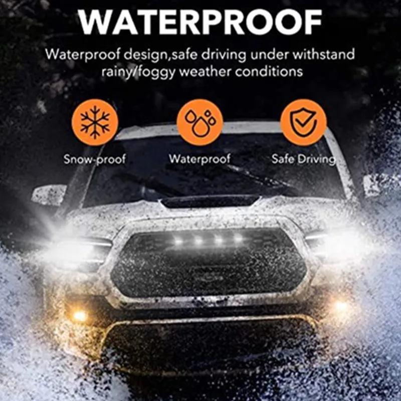 Auto Kühlergrill Licht Auto LED Front Grill Licht Universal DRL Warnung Tagfahrlicht Lampe Für Toyota Ford Jeep Off-Road Pickup Lkw – Detail 3
