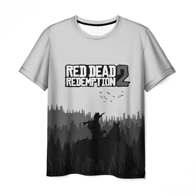 Summer New Red Dead Redemption 2 T-Shirts Game 3D Print Men Women Fashion Oversized Short Sleeve T Shirt Kids Tees Tops Clothing